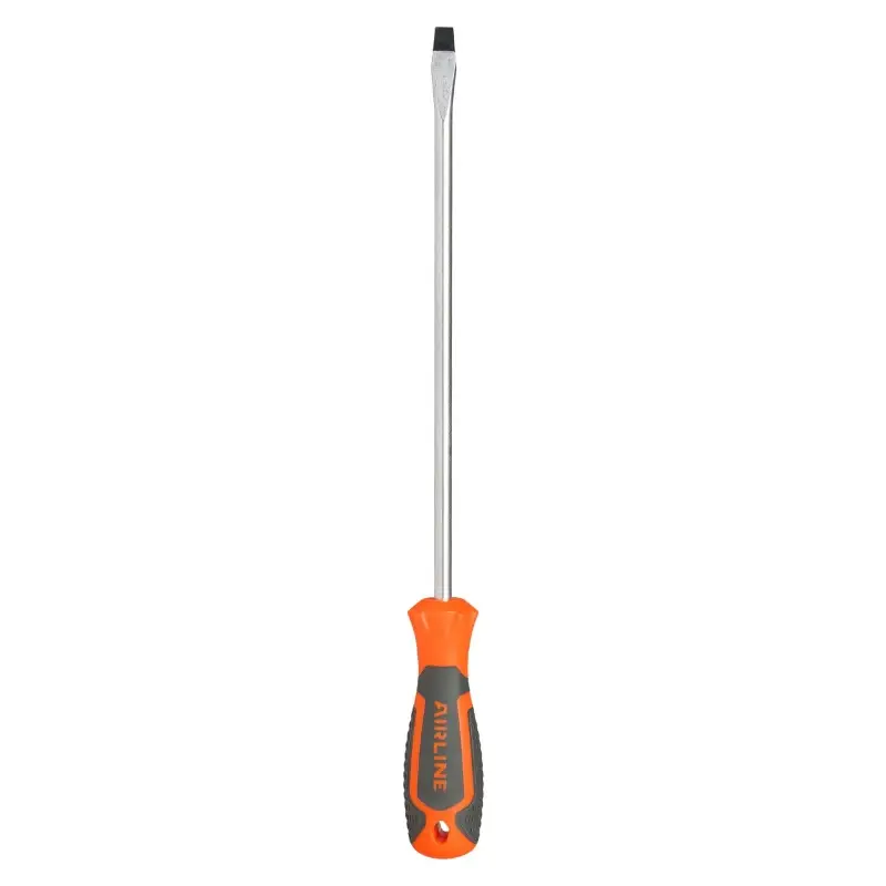 Отвертка шлицевая SL8.0x250мм, магнитный наконечник, пласт.подвес