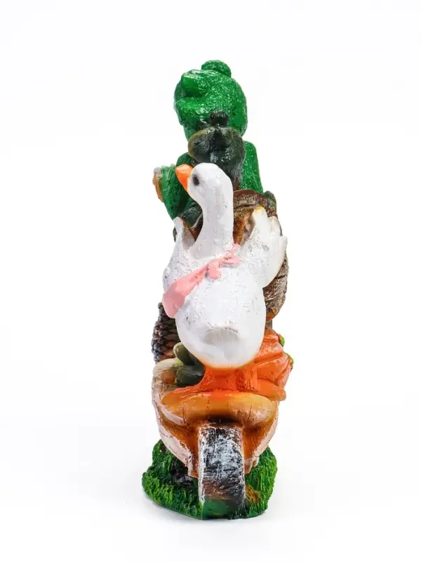 Садовая фигура из полистоуна &laquo;Зверюшки на самокате&raquo;, 30&times;10.5&times;28 см