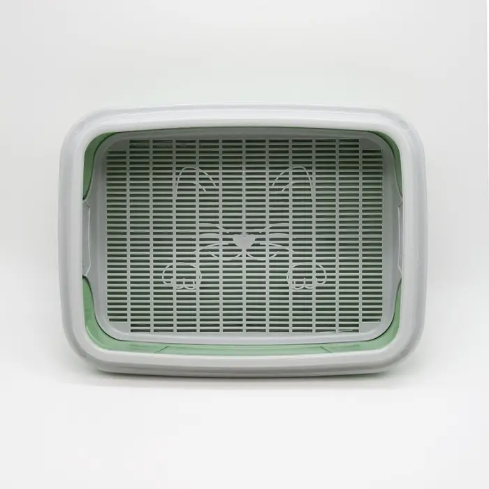 Туалет с бортом с сеткой, 45&times;34&times;15 см, серый, оливковый