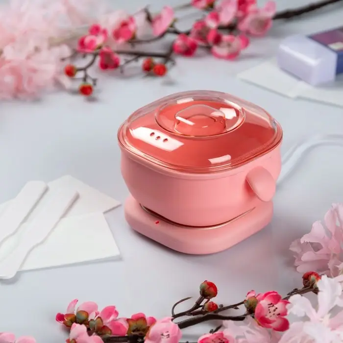 Воскоплав Luazon LVPL-06, баночный, силиконовый, 100 Вт, 400 г, розовый