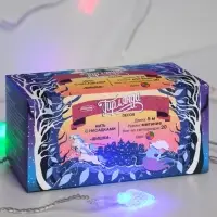 Гирлянда &laquo;Нить&raquo; 5 м с насадками &laquo;Шишки&raquo;, IP20, прозрачная нить, 20 LED, свечение мульти (RG/RB), мигание, 220 В