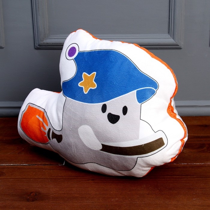 Мягкая игрушка «Привидение» на метле, цвет белый Мягкая игрушка «Привидение» на метле, цвет белый