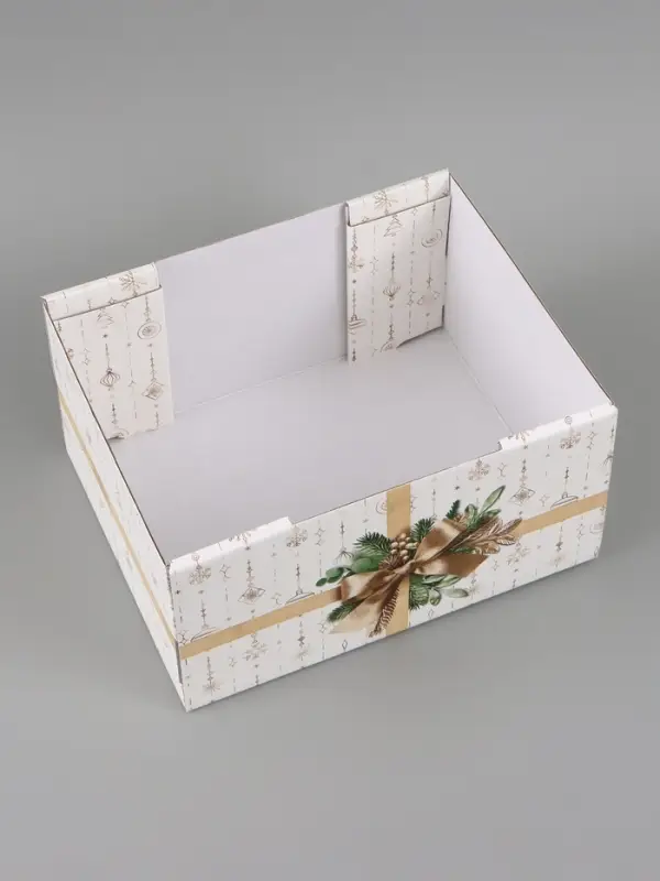 Коробка подарочная, складная 31.2&times;25.6&times;16.1 см &laquo;Золотой Новый год&raquo;