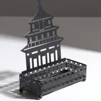 Подставка для мелочей металл &laquo;Дворец&raquo;, чёрный, 6.3&times;14.5&times;18.5 см