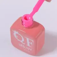 Гель лак для ногтей, однотонный, трехфазный, 10 мл, LED/UV, розовый (185)