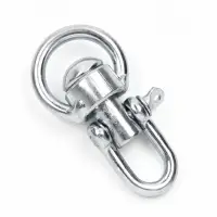 Набор: вертлюг со скобой, средний, длина-7.5 см, ширина-3.5 см, 2 шт.