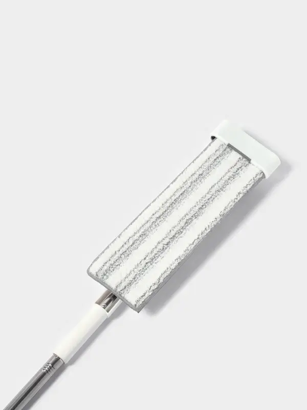 Швабра с отжимом, противоударная, со сгоном, стальная ручка, 2 профессиональные насадки, 36&times;11&times;130 см