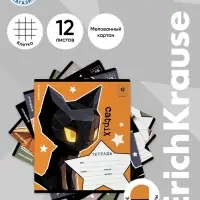 Тетрадь 2 листов в клетку ErichKrause CatPix, МИКС