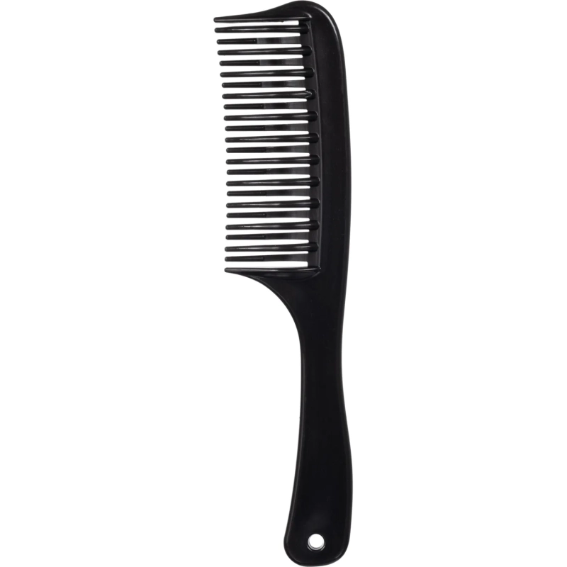 Расческа -гребень Lei пластиковый 041 с ручкой цвет черный 41001