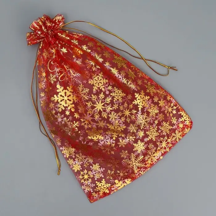 Мешочек подарочный органза «Новогодние желания», 20 х 30 см +/- 1.5 см Мешочек подарочный органза «Новогодние желания», 20 х 30 см +/- 1.5 см