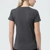 Футболка женская Regent Fit Women черный меланж, размер S
