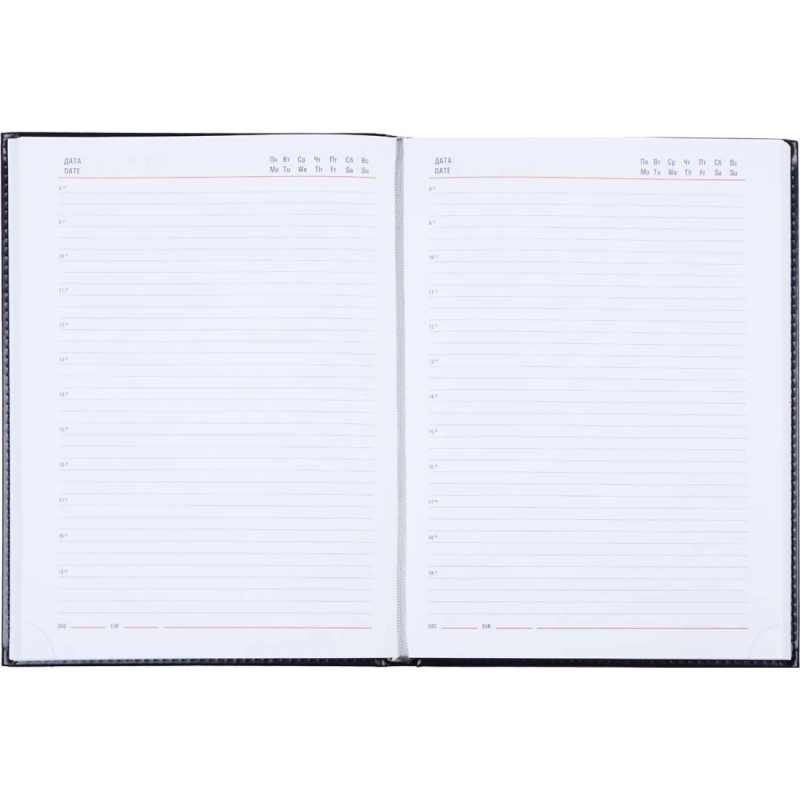 Ежедневник недатированный синий, А4, 202х272 мм, 176 л, АТТАСНЕ Каньон