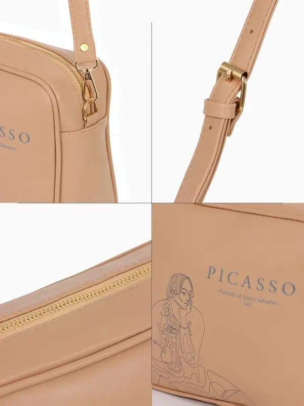 Сумка женская кросс-боди TEXTURA на молнии, 22&times;8&times;17 см, бежевая