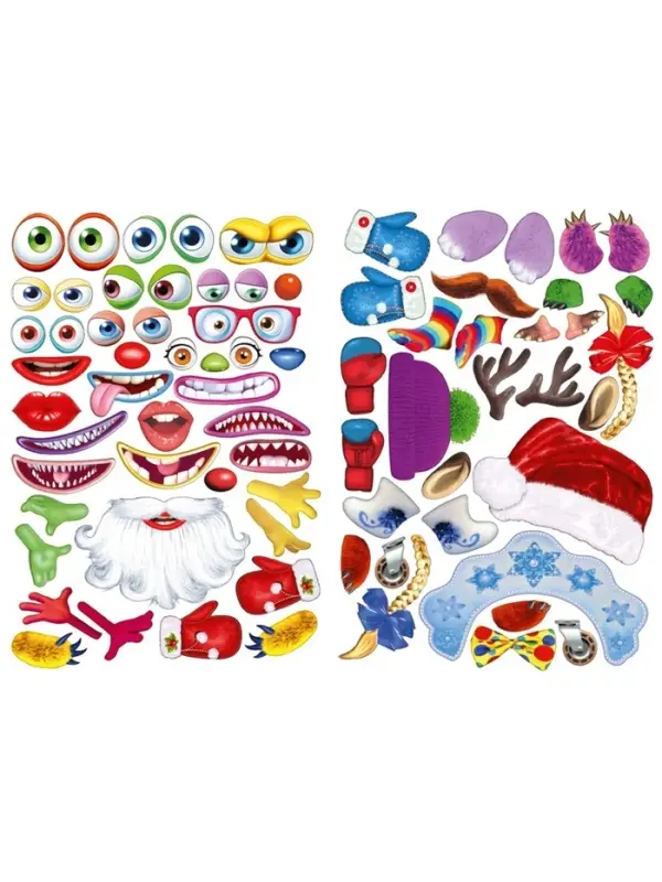 Книга с наклейками, сделай своего чудика &laquo;Ёлки-Палкин&raquo;