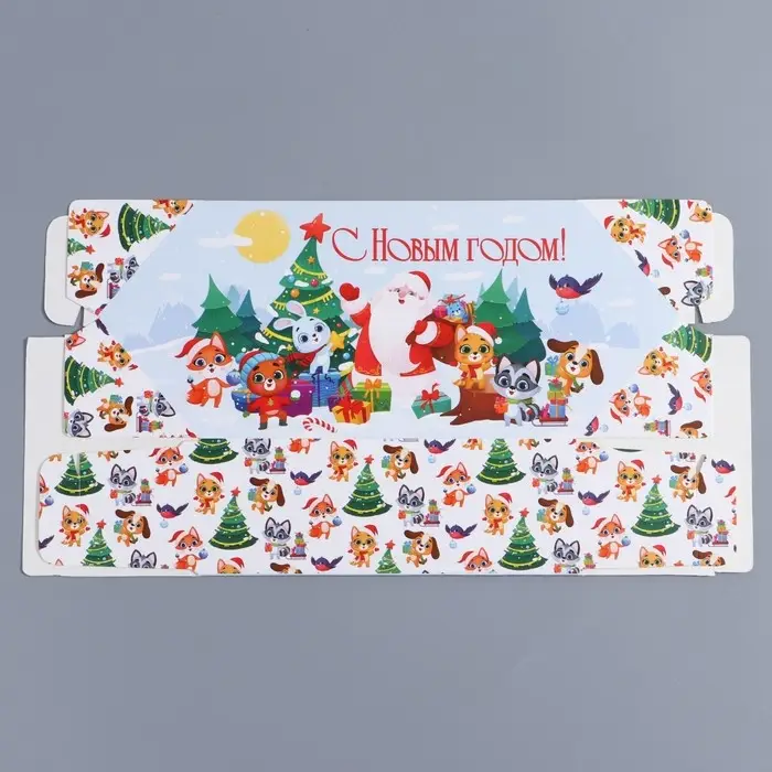 Складная новогодняя коробка-конфета «Новый год», 9.3×14.6×5.3 см Складная новогодняя коробка-конфета «Новый год», 9.3×14.6×5.3 см