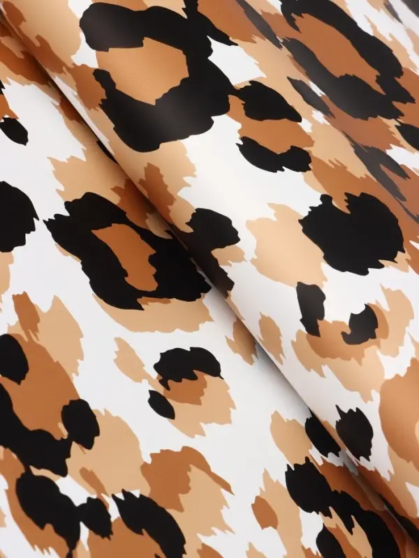 Пленка для цветов, "Эклер", бело-золотой, 57х57 см