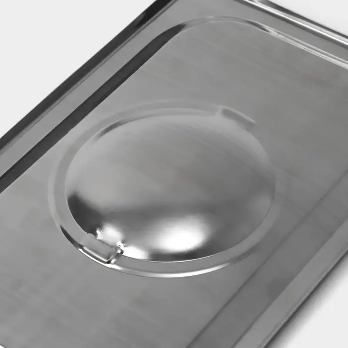 Крышка к гастроёмкости GN 1/4 Hanna Kn&ouml;vell, 26.5&times;16.5 см толщина 0.6 мм, нержавеющая сталь