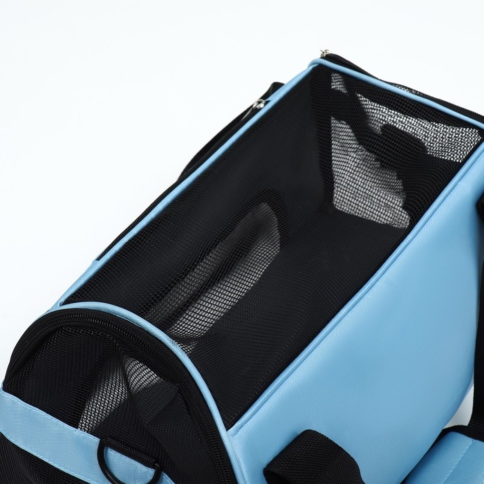 Сумка-переноска сетчатая,53 х 26 х 34 см, голубая Сумка-переноска сетчатая,53 х 26 х 34 см, голубая