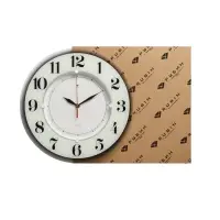 Часы настенные, интерьерные &laquo;Рубин&raquo;, бесшумные, d=34 см, белые