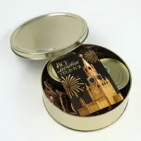 Подарочный набор в железной банке «Черная икра» : чай 50 г., монпансье 100 г., варенье 30 гр., открытка Подарочный набор в железной банке «Черная икра» : чай 50 г., монпансье 100 г., варенье 30 гр., открытка