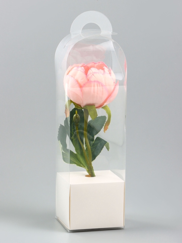 Коробка для мини букетов 28 х 8 х 8 см, белый Коробка для мини букетов 28 х 8 х 8 см, белый