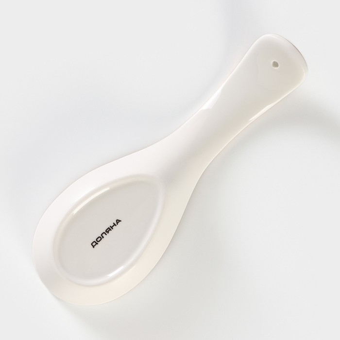 Подставка фарфоровая под ложку Доляна «Зелёный сад», 21,5×7,5 см Подставка фарфоровая под ложку Доляна «Зелёный сад», 21,5×7,5 см