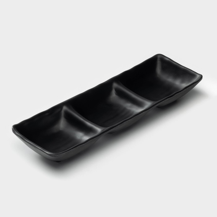 Менажница «Чёрный Восток», 26,4×8,6×3,3 см, цвет чёрный Менажница «Чёрный Восток», 26,4×8,6×3,3 см, цвет чёрный