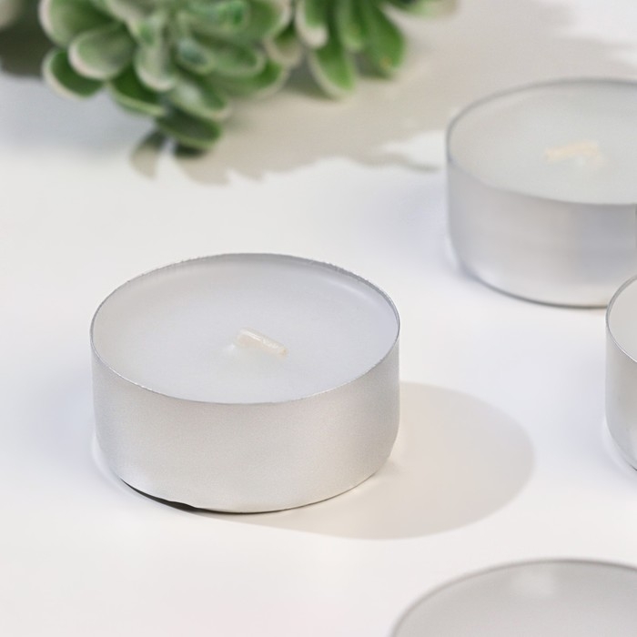 Набор свечей чайных ароматизированных  Набор свечей чайных ароматизированных "Зеленый мандарин", 6 шт, 12 гр