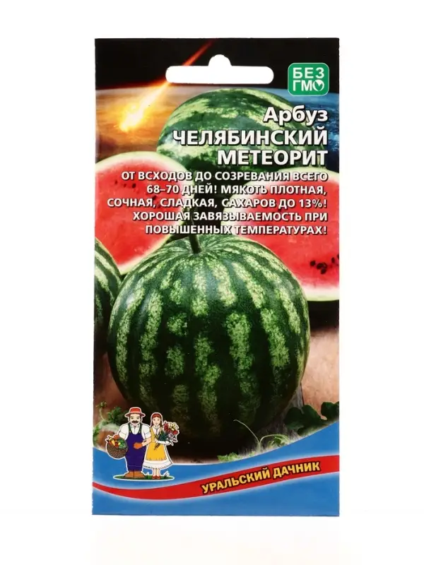 Семена Арбуз Челябинский метеорит (УД) Е/П , Е/П,  10 шт.