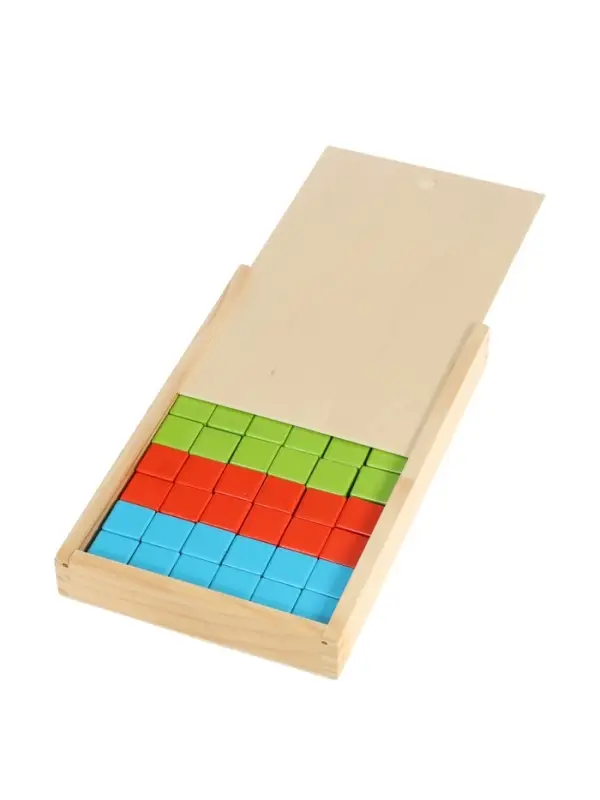 Кубики деревянные 60 штук Кубики деревянные 60 штук