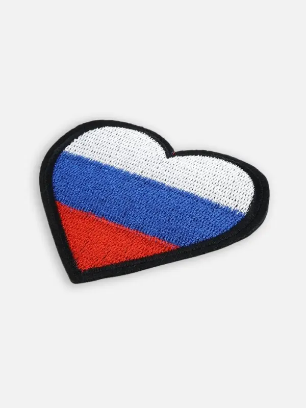 Термоаппликация &laquo;Сердце&raquo;, 7.5&times;7.5 см, триколор