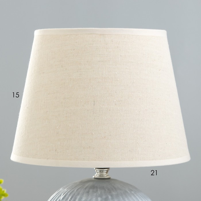 Настольная лампа Настольная лампа "Крейс" E27 40Вт серо-голубой 22х22х32 см RISALUX