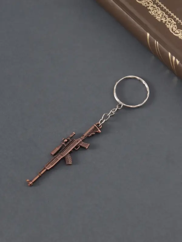 Брелок для ключей на кольце &laquo;Винтовка с прицелом&raquo;, металл, 6.3&times;1.5 см, МИКС