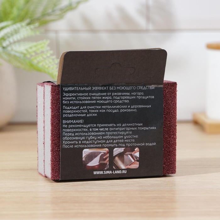 Губки для посуды Raccoon «Чудо-губка», 2 шт, чистящие,10,5×7×5 см Губки для посуды Raccoon «Чудо-губка», 2 шт, чистящие,10,5×7×5 см