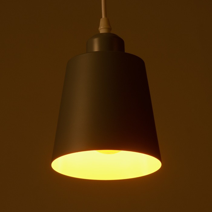 Светильник BayerLux Подвес "Цилиндр" 1x40Вт E27 серый 13х13х16-96 см