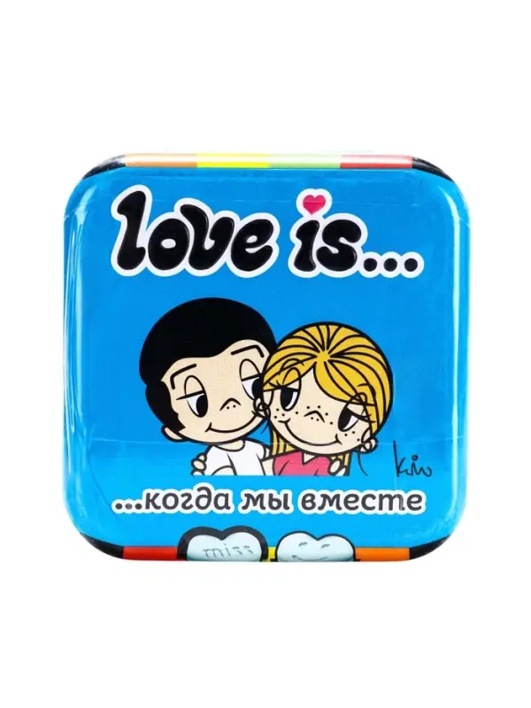 LOVE IS освежающие конфеты в форме сердца со вкусом  мяты  12х12х20 г