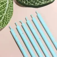 Свечи для торта &laquo;Исполнение желаний&raquo;, 15 см, 6 шт., голубой цвет