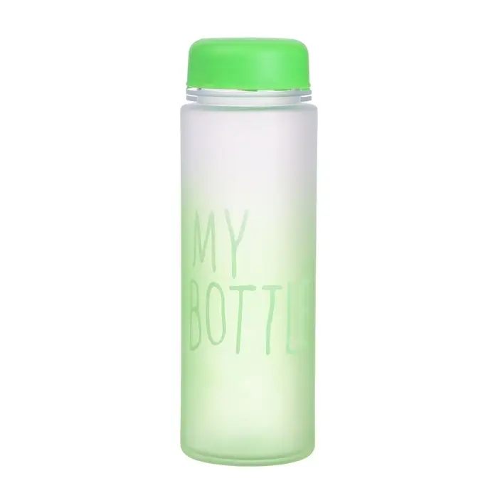 Бутылка для воды My bottle, 500 мл, 19.5&times;6 см, спортивная, зеленая