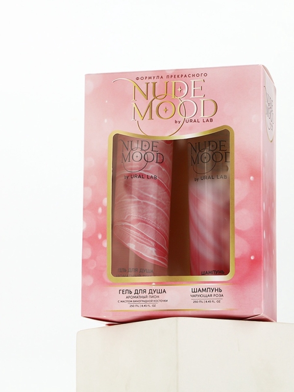 Подарочный набор URAL LAB: гель для душа и шампунь для волос, 2х250 мл, аромат розы и пиона Подарочный набор URAL LAB: гель для душа и шампунь для волос, 2х250 мл, аромат розы и пиона