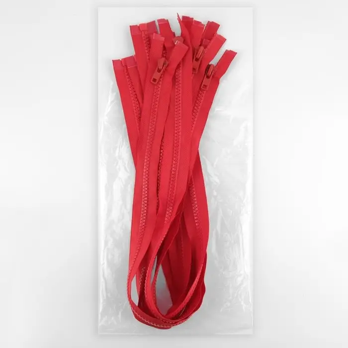 Молния «Трактор», №8, разъёмная, замок автомат, 80 см, красная Молния «Трактор», №8, разъёмная, замок автомат, 80 см, красная