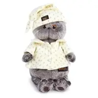 Мягкая игрушка &laquo;Кот Басик&raquo;, в пижаме, 19 см
