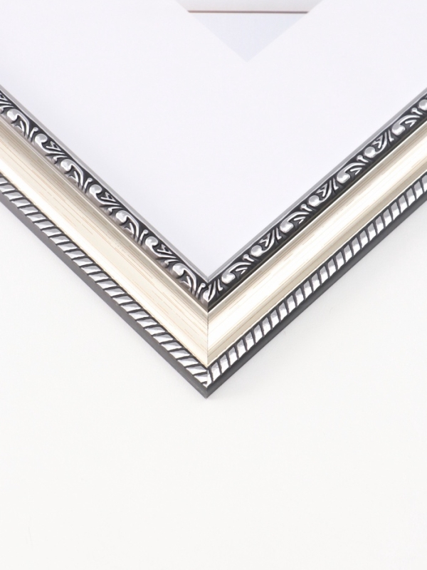 Фоторамка пластик Фоторамка пластик "МИРАМ" 30х40 см, серебряный