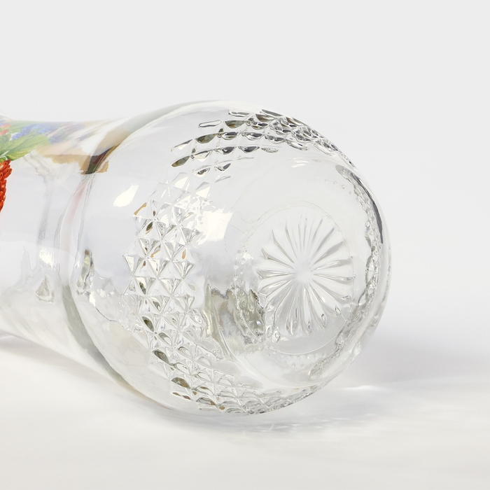 Кувшин стеклянный с крышкой, 1,2 л, рисунок МИКС Кувшин стеклянный с крышкой, 1,2 л, рисунок МИКС