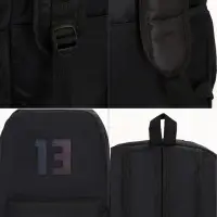 Рюкзак молодёжный на молнии, с карманами, с цифрой 13, размер 31&times;15&times;45 см, чёрный