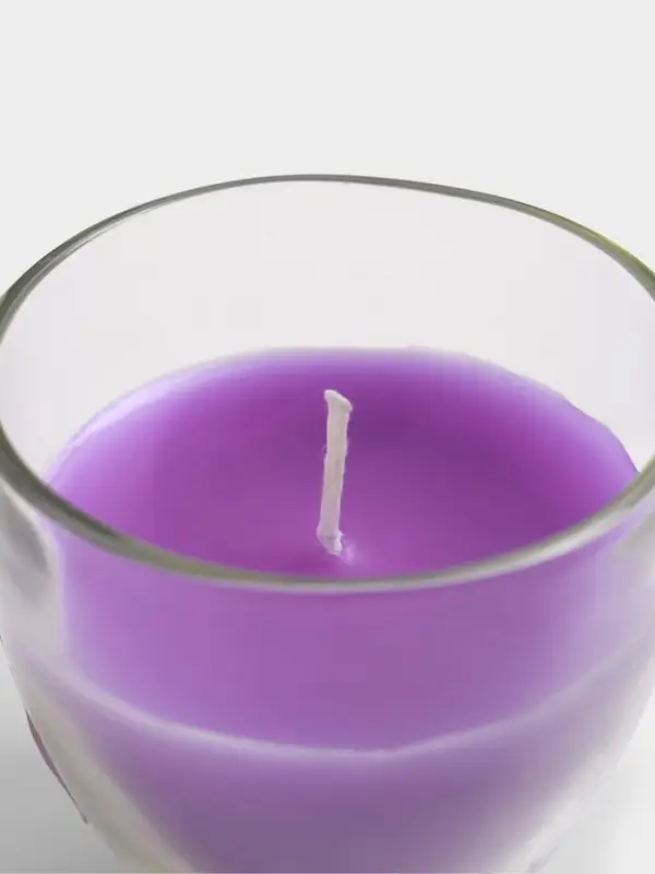 Свеча ароматическая в стакане SCENTED CANDLE, 100 г, лавандовые поля