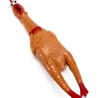 Игрушка для собак &laquo;Задумчивая курица&raquo;, 28 см, пищащая, цвет МИКС