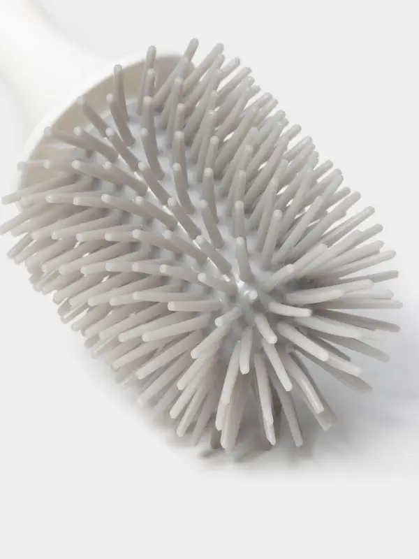 Ёршик для унитаза SAVANNA, настенный, силиконовый, с ёмкостью для моющего средства, 10.5&times;10.5&times;41 см, белый