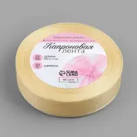 Лента капроновая, 20 мм, 20&plusmn;1 м, цвет слоновая кость №08