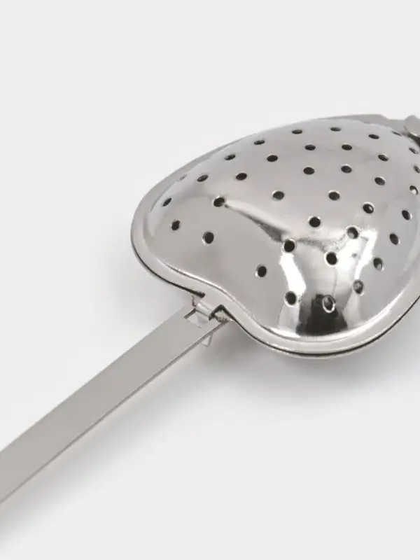 Ситечко для чая Доляна &laquo;Сердце&raquo;, 14.5&times;4 см, нержавеющая сталь, серебристое