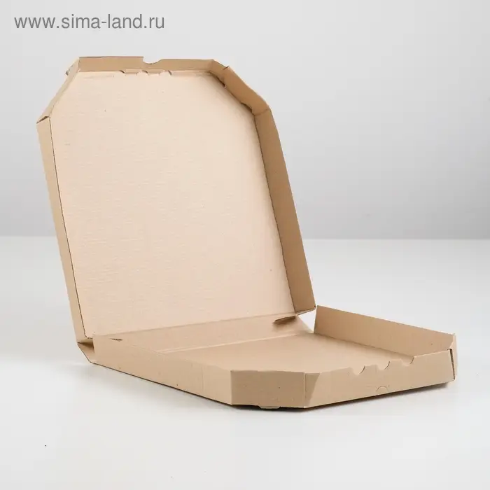 Коробка для пиццы, бурая, 25,5 х 25,5 х 3 см Коробка для пиццы, бурая, 25,5 х 25,5 х 3 см